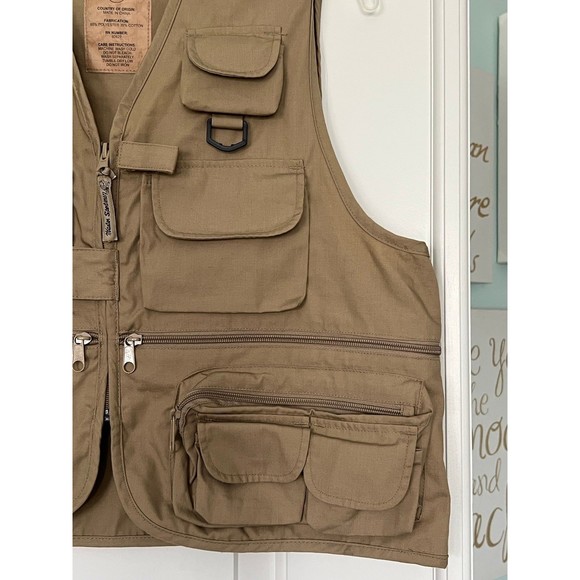 Master Sportsman Rugged Outdoor Hunting Fishing Vest Beige Men's Size M - Picture 5 of 6